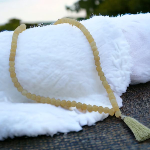 Yellow Calcite Mala | Kidney Purification