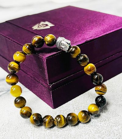 Yellow Tiger Eye Bracelet | Tripple Protection