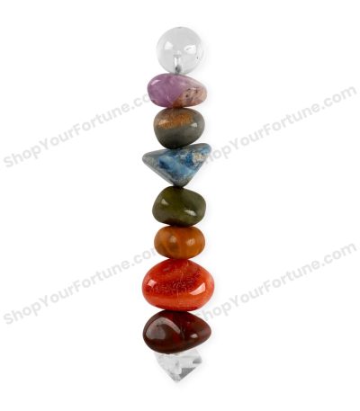 Seven Chakra Tumbled Healing Wand