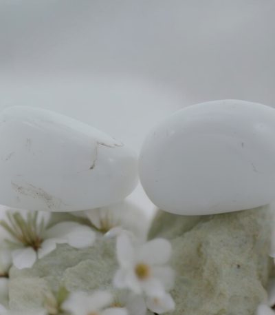 Selenite Tumble Set of 2 | Clears Blocked Energy