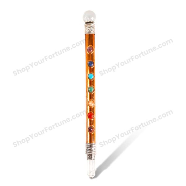 Copper Healing Wand with Seven Chakra