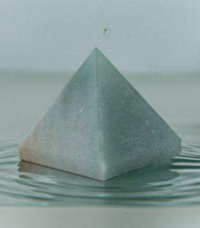 Green Aventurine Pyramid | Safety for Heart Attack - 50mm