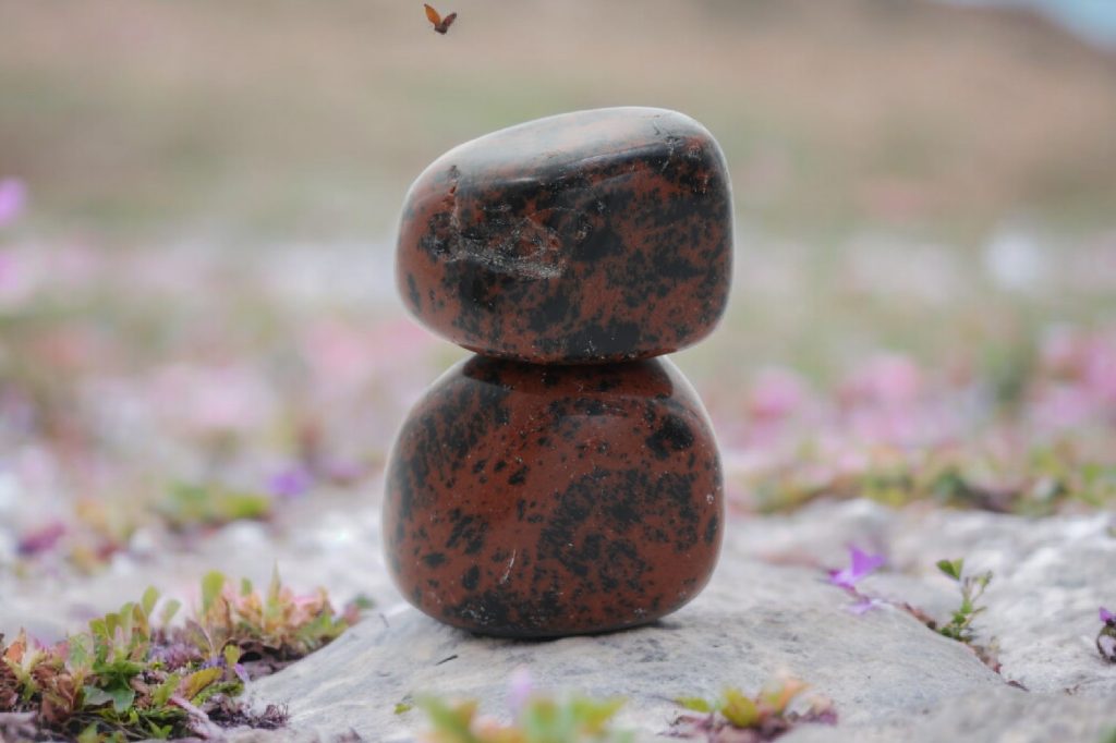 Mahogany Obsidian Tumble Set of 2 | Stimulate Growth