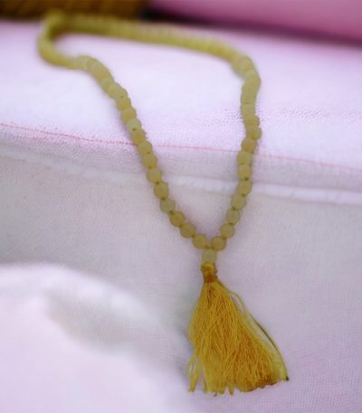 Yellow Calcite Mala | Best For Diabaties