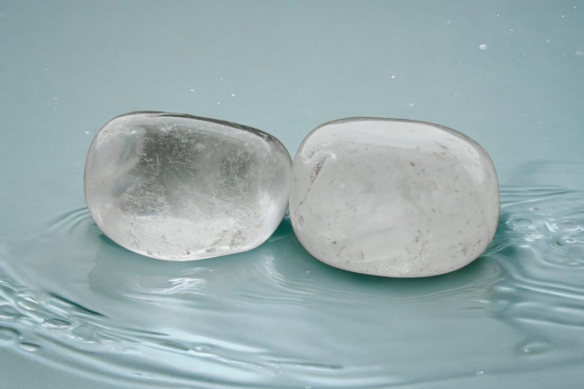 Clear Quartz Tumble Set of 2 | Mother Healer