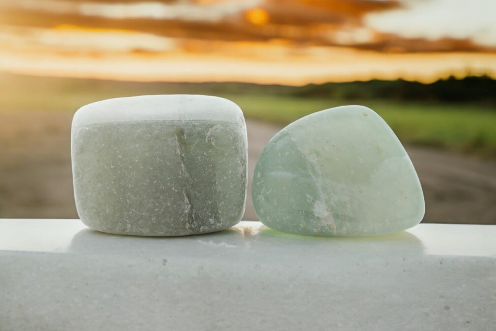 Green Aventurine Tumble Set of 2 | Remove Irritation