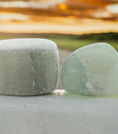 Green Aventurine Tumble Set of 2 | Remove Irritation