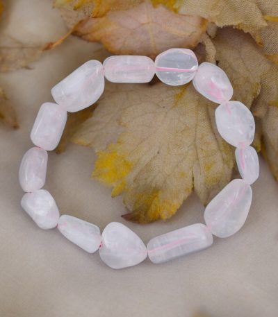 Rose Quartz Tumble Bracelet